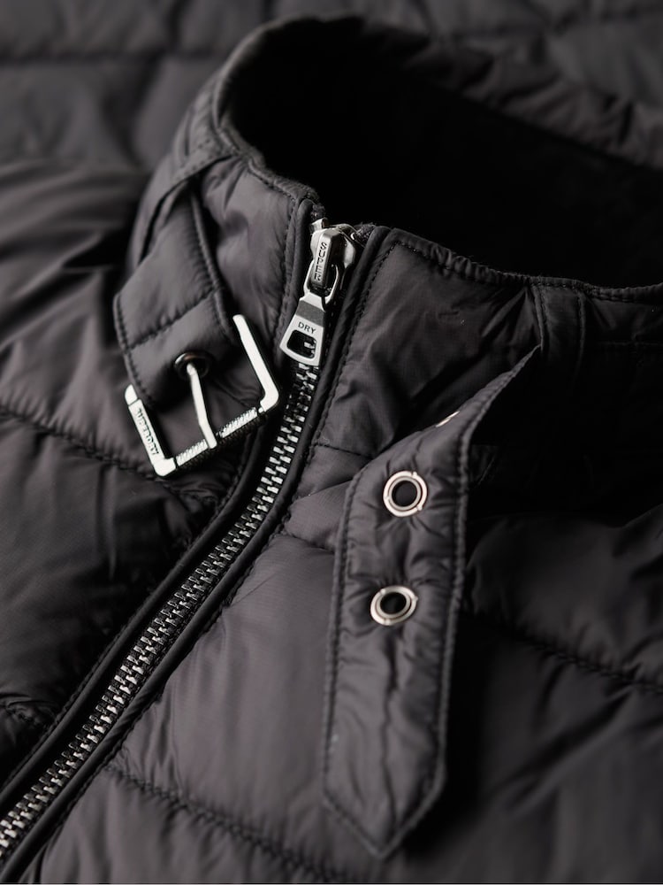Superdry Black Lightweight Padded Coat Jacket - Image 5 of 5