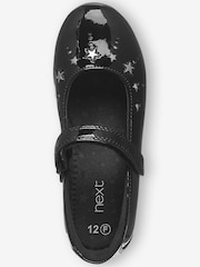 Black Patent Leather Standard Fit (F) Star Mary Janes Shoes - Image 3 of 5