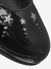Black Patent Leather Standard Fit (F) Star Mary Janes Shoes - Image 5 of 5