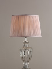 Laura Ashley Clear Meredith Cut Glass Crystal Urn Table Small Lamp Base - Image 2 of 6