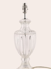 Laura Ashley Clear Meredith Cut Glass Crystal Urn Table Small Lamp Base - Image 5 of 6