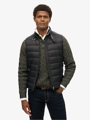 Superdry Black Lightweight Padded Gilet - Image 1 of 5