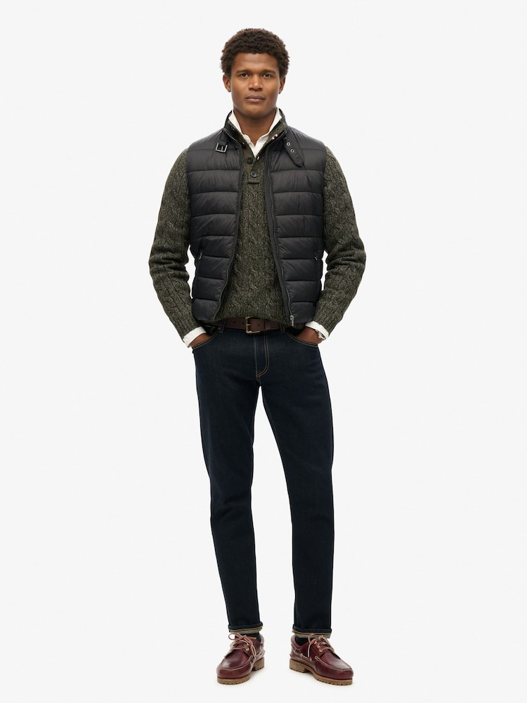 Superdry Black Lightweight Padded Gilet - Image 2 of 5