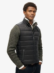Superdry Black Lightweight Padded Gilet - Image 3 of 5