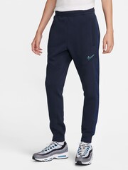 Nike Navy Sportswear Fleece Colourblock Joggers - Image 1 of 6