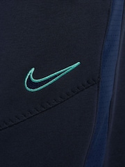 Nike Navy Sportswear Fleece Colourblock Joggers - Image 6 of 6