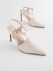 Bone White Forever Comfort® Point Toe Cut-Out Heel Shoes - Image 6 of 10