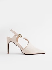 Bone White Forever Comfort® Point Toe Cut-Out Heel Shoes - Image 7 of 10