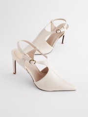 Bone White Forever Comfort® Point Toe Cut-Out Heel Shoes - Image 8 of 10