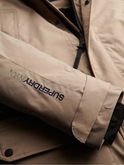 Superdry Timber Wolf Brown City Padded Parka Coat - Image 7 of 7