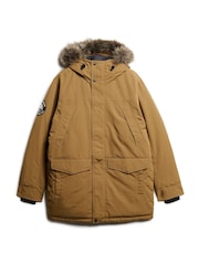 Superdry Kangaroo Brown Everest Faux Fur Parka Coat Jacket - Image 5 of 5