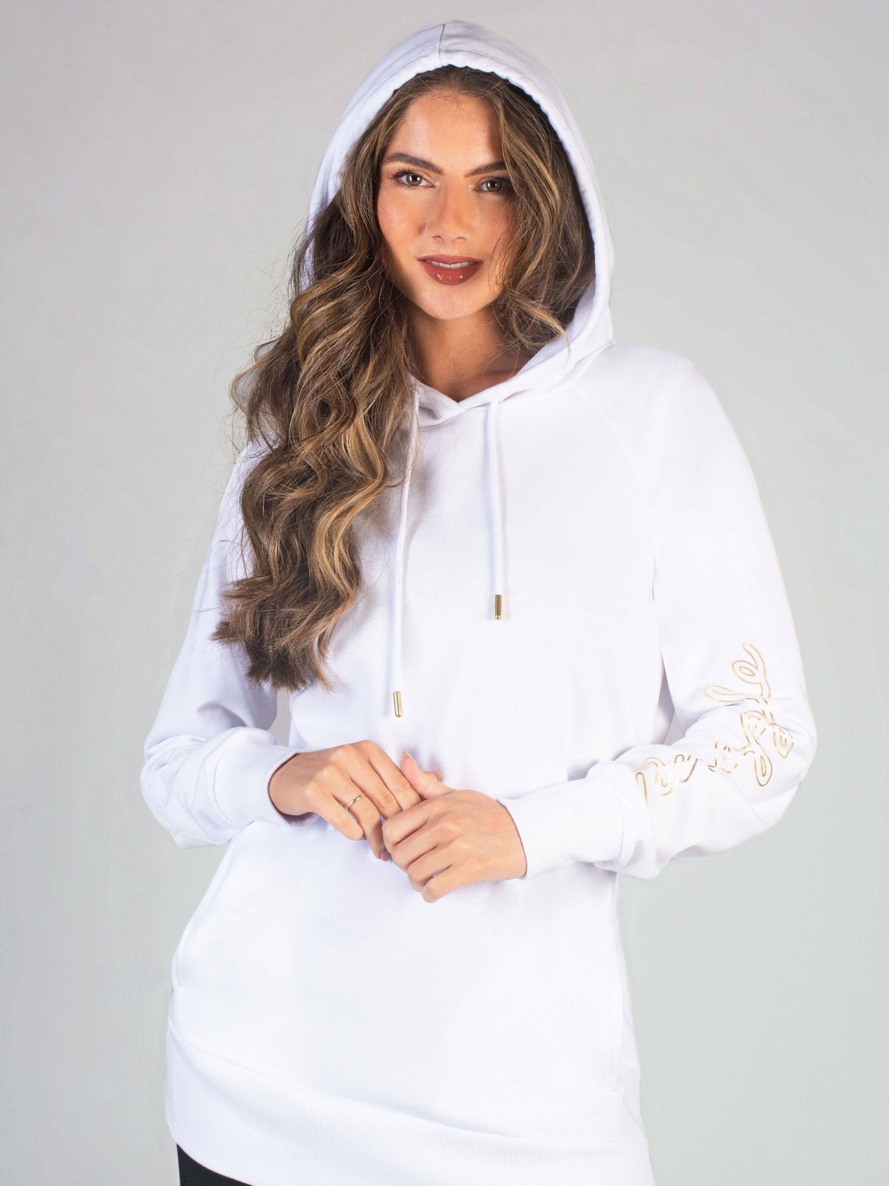 White soft hoodie hotsell