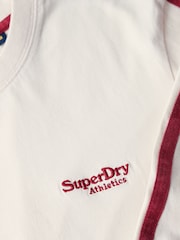 Белый - Superdry 100% Хлопок базовый логотип Ретро в полоску Лонгслив Топ - Image 6 of 6