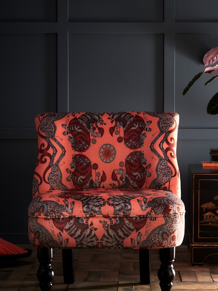Emma Shipley Pink Caspian Coral Langley Chair - Image 1 of 4