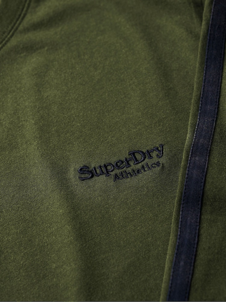 Superdry Green 100% Cotton Essential Logo Retro Stripe Long Sleeve Top - Image 5 of 5