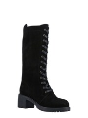 Hush Puppies Frankie Black Lace Boots - Image 2 of 4