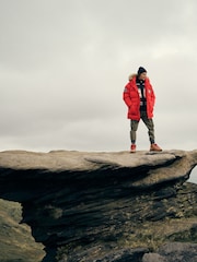 Superdry Heritage Red Everest Longline Baffled Parka - Image 13 of 15