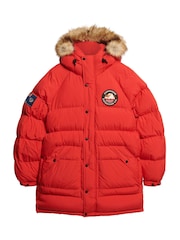 Superdry Heritage Red Everest Longline Baffled Parka - Image 15 of 15