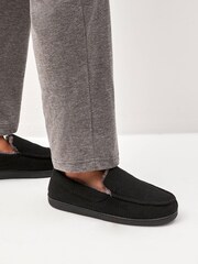 Black Apron Close Back Slippers - Image 1 of 5