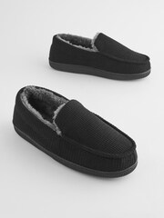 Black Apron Close Back Slippers - Image 2 of 5