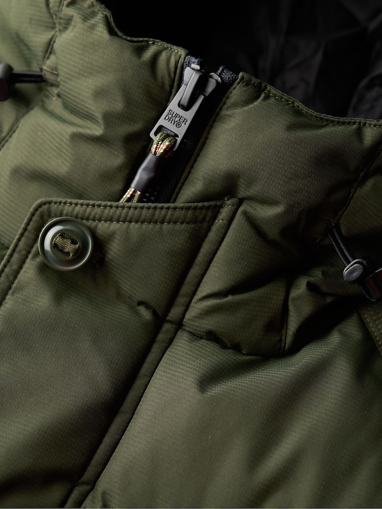 Superdry Olive Green Expedition Puffer Parka - Image 5 of 5