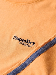Superdry Orange 100% Cotton Essential Logo Retro Stripe Long Sleeve Top - Image 6 of 6