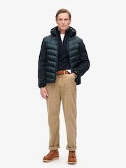 Eclipse Marineblau meliert - Superdry Storm Hybrid-Strickjacke mit Kapuze - Bild 10 von 13