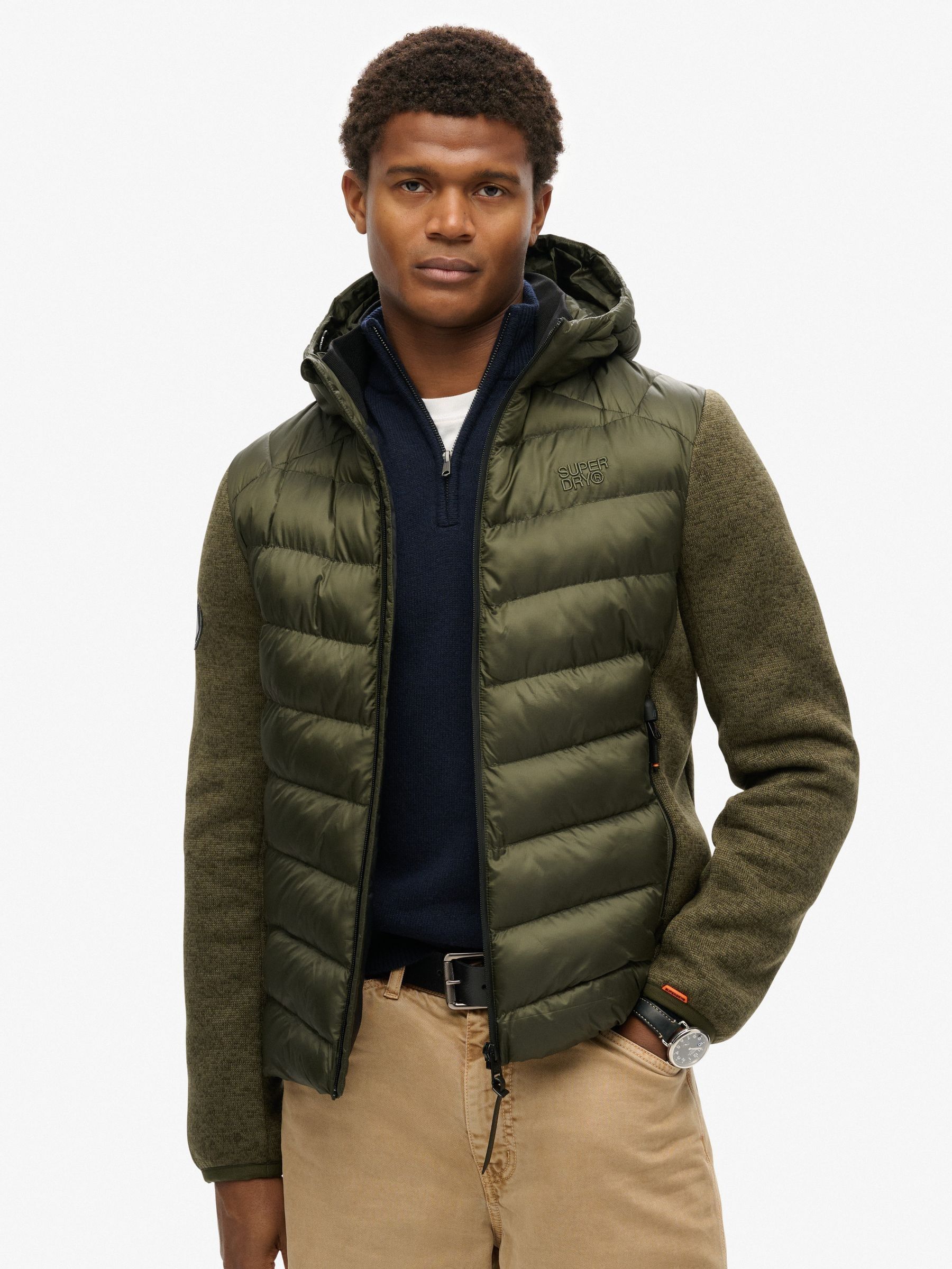 Superdry khaki jacket discount