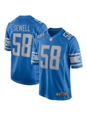 Nike Blue NFL Detroit Lions Home Game Jersey - Penei Sewell - Image 1 of 3