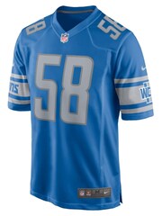 Nike Blue NFL Detroit Lions Home Game Jersey - Penei Sewell - Image 2 of 3