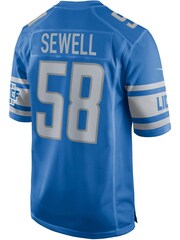 Nike Blue NFL Detroit Lions Home Game Jersey - Penei Sewell - Image 3 of 3