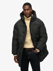 Superdry Noir Expedition Puffer Parka - Image 1 of 6