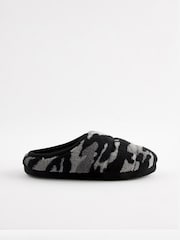 Grey Camo Sporty Mule Slippers - Image 2 of 6