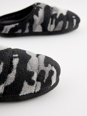 Grey Camo Sporty Mule Slippers - Image 5 of 6