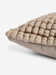 Dark Natural 43 x 43cm Global Bobble Cushion - Image 2 of 4