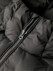 Superdry Black 100% Cotton Hooded Quilted Puffer Jacket - Image 5 of 5