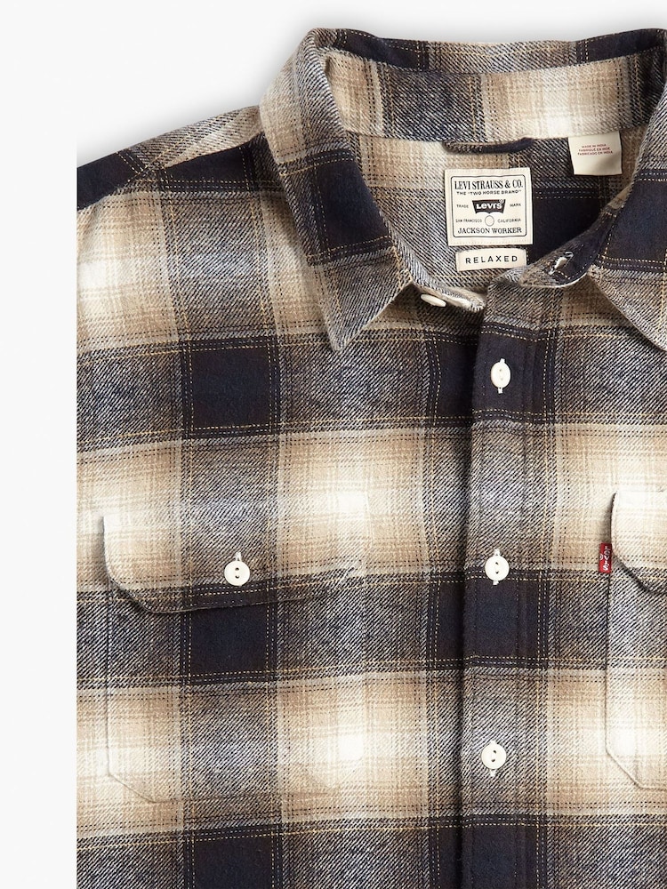 Levi's® Grey Jackson Worker Shirt - Image 6 of 6