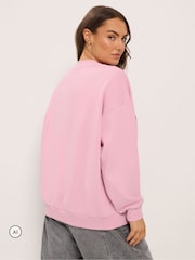 Yours Curve Pink Mon Cheri Sweatshirt - Image 3 of 6