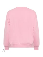 Yours Curve Pink Mon Cheri Sweatshirt - Image 6 of 6
