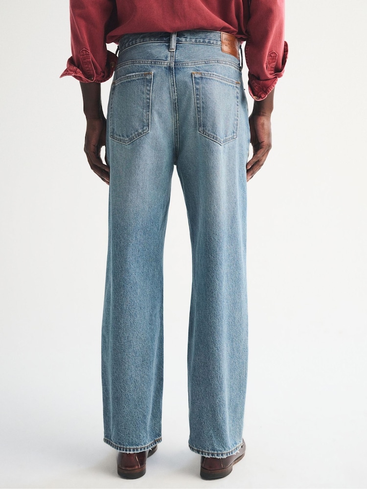 Abercrombie & Fitch Relaxed Fit Loose 5-Pocket Denim Jeans - Imaginea 2 din 6