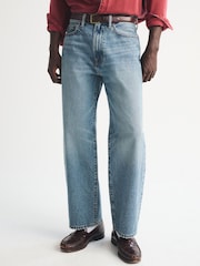 Abercrombie & Fitch Relaxed Fit Loose 5-Pocket Denim Jeans - Imaginea 3 din 6