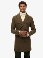 Superdry Deep Khaki Green Merchant Town Coat - Image 2 of 5
