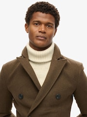 Superdry Deep Khaki Green Merchant Town Coat - Image 4 of 5