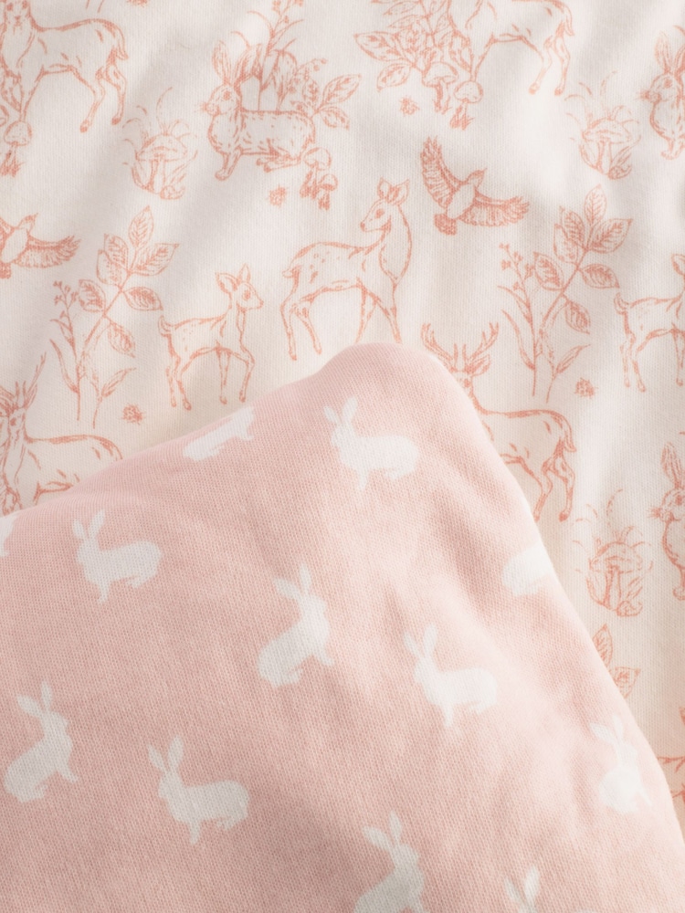 The Little Tailor 2 Pack Pink 100% Cotton Baby Fitted Jersey Cot Sheets - Image 10 of 10