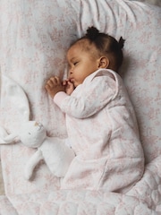 The Little Tailor 2 Pack Pink 100% Cotton Baby Fitted Jersey Cot Sheets - Image 2 of 10