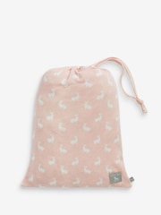 The Little Tailor 2 Pack Pink 100% Cotton Baby Fitted Jersey Cot Sheets - Image 4 of 10