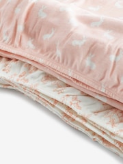 The Little Tailor 2 Pack Pink 100% Cotton Baby Fitted Jersey Cot Sheets - Image 6 of 10