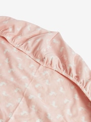 The Little Tailor 2 Pack Pink 100% Cotton Baby Fitted Jersey Cot Sheets - Image 8 of 10