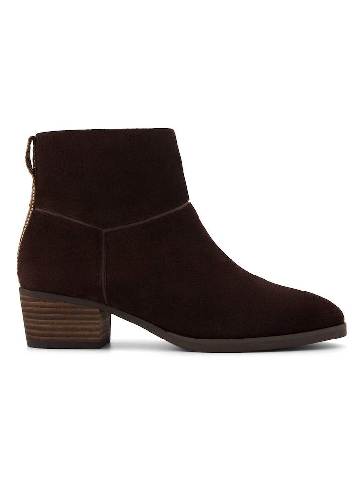 TOMS Brown Elia Heeled Boots - Image 1 of 5