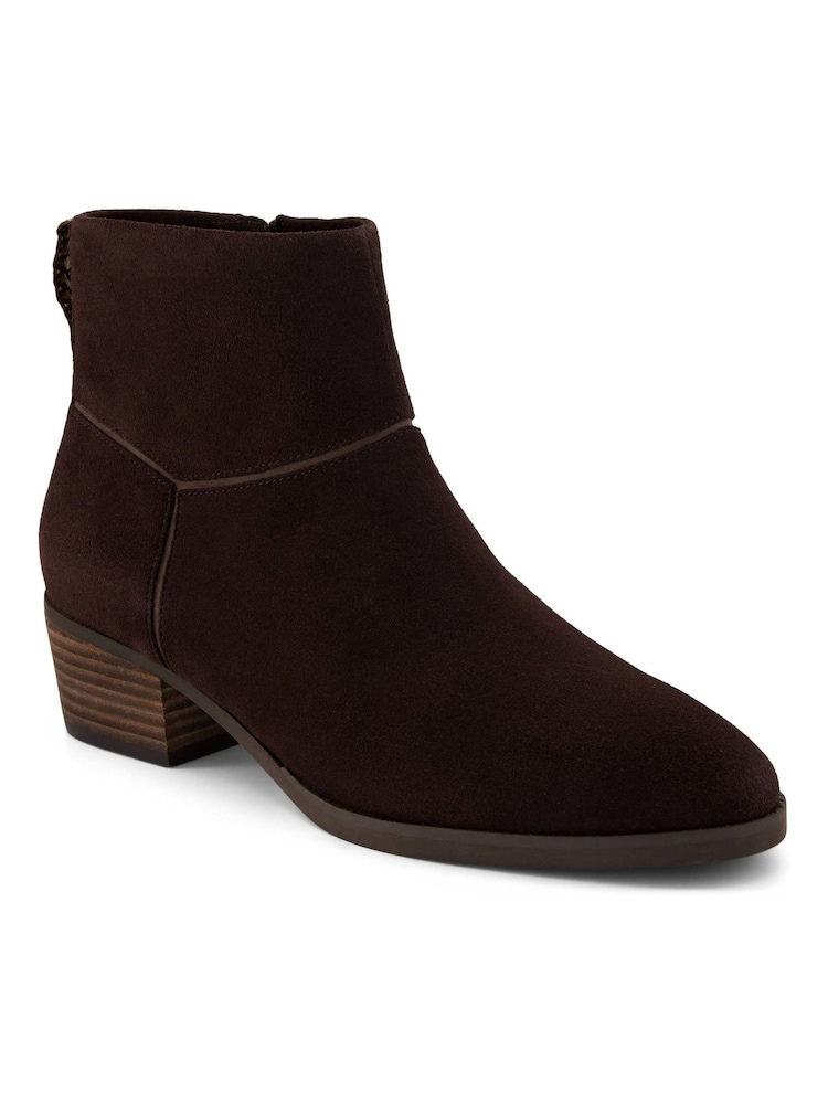 TOMS Brown Elia Heeled Boots - Image 2 of 5